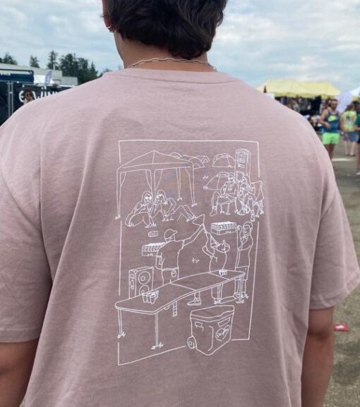 Saufen Festival Shirt Duskrose – Bild 2